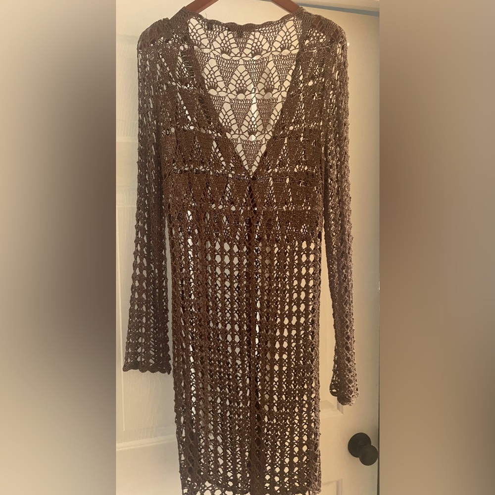 Woman knit top cardigan